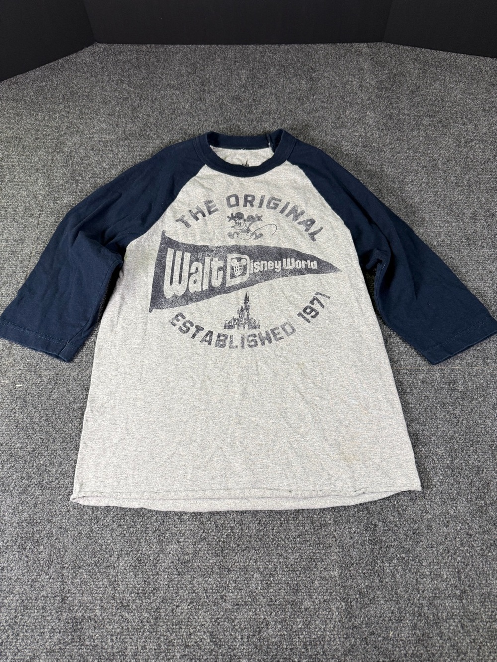 Disney Parks The Original Walt Disney World Retro Raglan Baseball Tee Size S